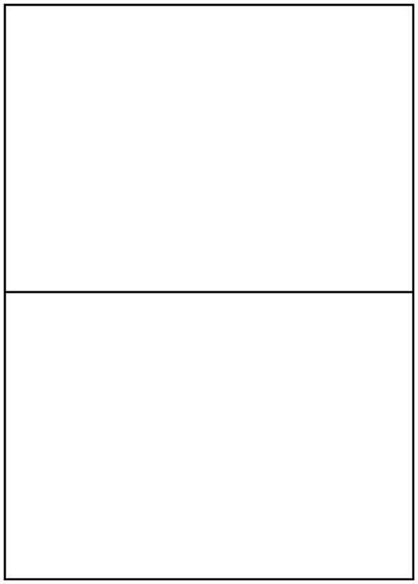 2 Labels Per Sheet 210 x 148mm